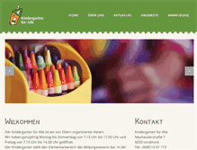Tablet Screenshot of integrationskindergarten.com